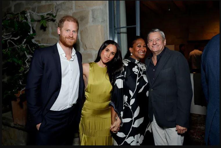 Meghan Markle and Prince Harry Step Out for a Glamorous Night at Netflix CEO Ted Sarandos’ Star-Studded Montecito Party